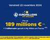 189 million euros are up for grabs in EuroMillions today, try your luck