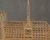 “I devoted a year to its creation”: his matchstick model of Notre-Dame