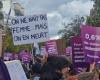 Demonstration in Paris against violence against women: the route of the procession