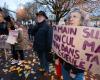 a demonstration to say “stop” to sexist and sexual violence