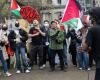 Pro-Palestinian Demonstration in Montreal: Demonstrators Burn a Photo of Netanyahu