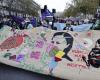 in Paris, thousands of demonstrators against violence against women