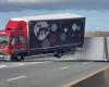 spectacular accident of a truck on the A47, monster traffic jams towards Lyon