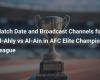 Match date and broadcast channels for Al-Ahly vs Al-Ain in the AFC Champions League