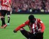 Adama Boiro’s curious celebration after scoring his first goal for Athletic