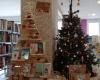 Saint-Sylvestre-sur-Lot. Library and Christmas activities at the market