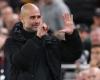 They sing of his dismissal and Pep responds with a controversial gesture