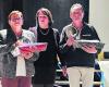 Saint-Santin. The town presented awards as part of the volunteers' tour of Aveyron