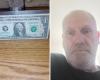 Man receives a dollar bill from a vending machine and makes a surprising discovery.