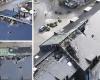 Drone images show damage to the roof of Marc Coucke’s five-star hotel after a serious fire in the Wagyu restaurant