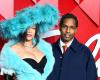 A$AP Rocky makes a splash at the Fashion Awards in London with Rihanna