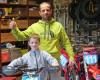 In Gorron, Henri, 7 years old, is regional motocross vice-champion