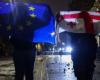 police use water cannon and tear gas on 6th evening of pro-EU protests