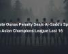 Late Ounas Penalty Seals Al-Sadd’s Spot in Asian Champions League Last 16