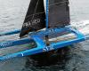 Victim of foil damage during the Jules-Verne Trophy, the Ultime SVR Lazartigue returns to Concarneau