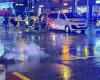 Traffic in Geneva: a tram hits a passerby at Servette