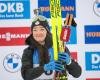 the Franche-Comté biathlete, leader of the World Cup after her victory in the first individual race