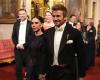 Victoria and David Beckham, surprise guests at the state dinner of Charles III and Camilla