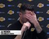 JJ Redick frustrated by the end of the Lakers game