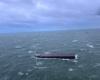 A tugboat loses a 120 meter barge in the English Channel, it drifts near the coast of Normandy