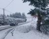 difficult traffic and first skiers