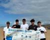 five Bayonne students at the start of the big IUT regatta