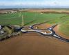 a roundabout with a particular shape inaugurated