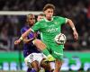 Lucas Stassin, finally scorer but still in difficulty during the Greens' defeat in Toulouse