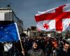 Ukrainians closely follow Georgians' protests against their pro-Russian government