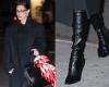 Bella Hadid Dons Pointy Femme LA Boots for Sleek Monochromatic Winter Look in NYC