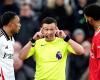 Who is Liverpool vs Fulham referee Tony Harrington after three controversial red card and VAR calls