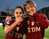 Napoli 1 – 2 AS Roma femminile: Roma suffers but wins at the end of the match.