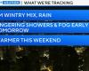 Wet, windy conditions Saturday in Chicago with minor ice accumulations in NW suburbs