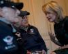 King Philippe and Queen Mathilde meet four veterans of the Battle of the Bulge