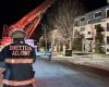 A fire breaks out in an apartment building on rue de Candiac in Sherbrooke