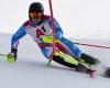 Steven Amiez leads the first round of the Val d'Isère slalom