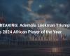 URGENT: Ademola Lookman triumphs as African Player of the Year 2024