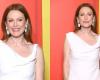 Julianne Moore Channels ’90s Minimalism in The Row Slipdress at ‘The Room Next Door’ Paris Premiere