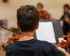 School orchestra. Today's concerts are moved to Tours: here's where