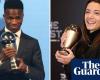 Vinícius Júnior and Aitana Bonmatí win best player awards at Fifa 2024 awards | FIFA