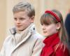 Jacques and Gabriella of Monaco in Christmas colors to distribute gifts to the children of the Principality