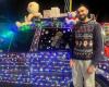 In Istres, his customized car shines brightly for Christmas