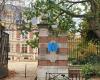 In Courbevoie, the butterfly sign “Library” was installed