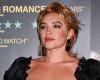 Florence Pugh, divine apparition in London in the absence of her partner Andrew Garfield