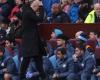 Beaten by Aston Villa, Manchester City continues to sink