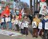 around twenty demonstrators mobilized in Annecy