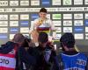 Near Fougères, Roman was crowned MTB trials world champion