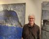 Alain Ballereau exhibits his paintings at the Galerie Bleue in Saint-Mont