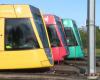 In Reims, the tram abandons its partial terminus at the station in January