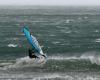 windsurfer found after drifting all night